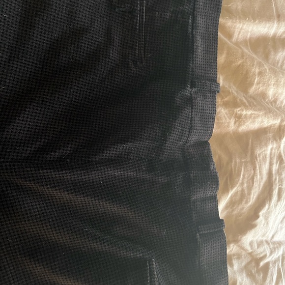 DiMitri slacks. Heavy, pleats, pockets. soft, no size tags. Small spot R thigh - Picture 6 of 11